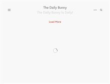 Tablet Screenshot of dailybunny.org